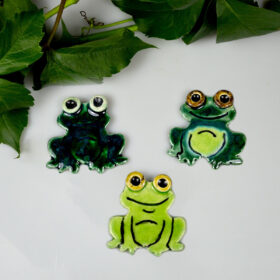 Żabka ceramiczna zawieszka ścienna