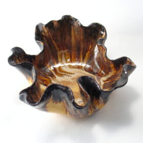 Misa ceramiczna brązowo beżowa