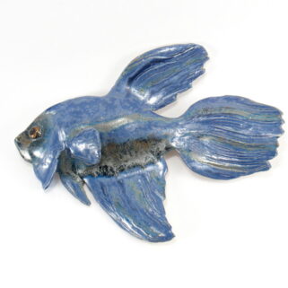Ryba ceramiczna niebieska