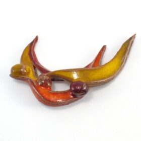 Broszka ceramiczna fantazyjna