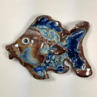 Ryba ceramiczna - Błękitna
