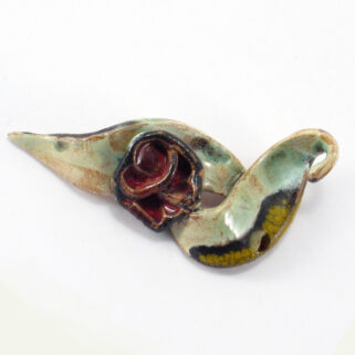 Broszka ceramiczna Kwiatuszek