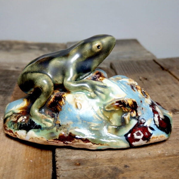 Artystyczne figurki zwierząt, ręcznie wykonana żaba