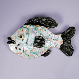 Ryba ceramiczna Melancholijna dekoracja na ścianę