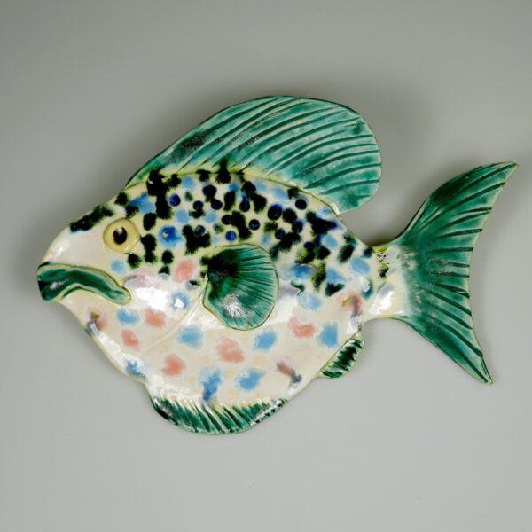 Ozdobna ryba ceramiczna wisząca