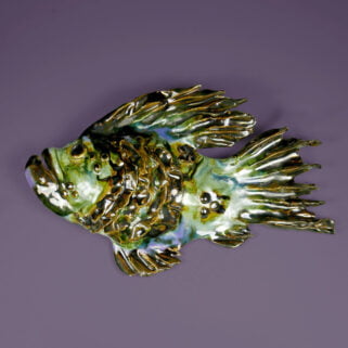 Ryba ceramiczna Majestatyczna wisząca dekoracja do salonu