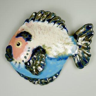 Ryba ceramiczna Zalotna, barwna dekoracja pokoju dziecka