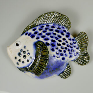 Ryba ceramiczna Niebiańska, oryginalny wystrój lokalu