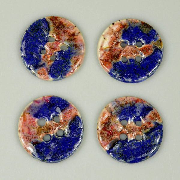 Oryginalne, kolorowe guziczki z ceramiki
