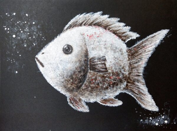 Mroźna Ryba - obraz akrylowy
