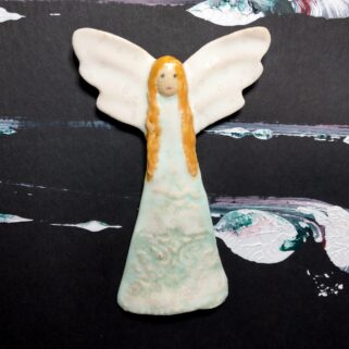 Anioł w turkusowej sukience