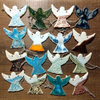 Zawieszki ceramiczne aniołki