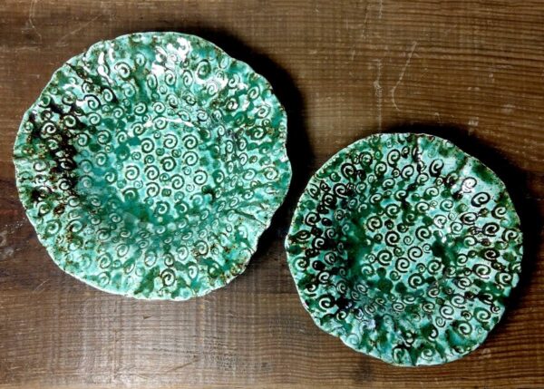 Zielona miseczka ceramiczna