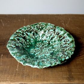 Zielona miseczka ceramiczna