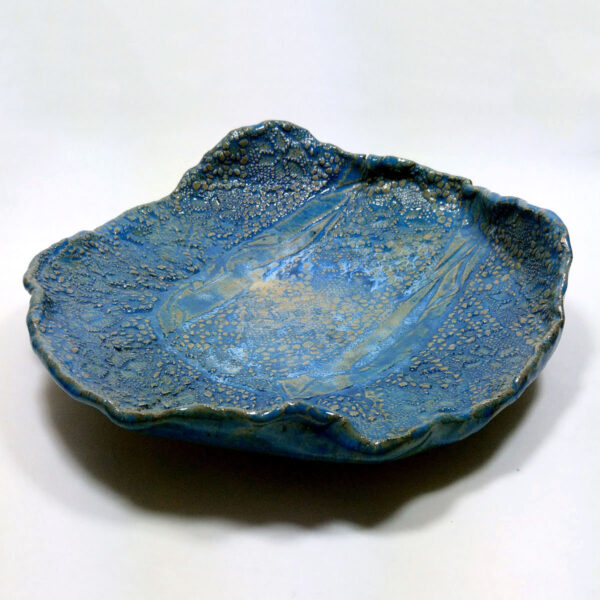 Błękitna patera ceramiczna