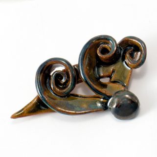 Broszka ceramiczna Brzeg Morza