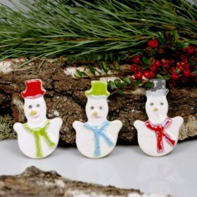 Bałwanki zawieszki ceramiczne