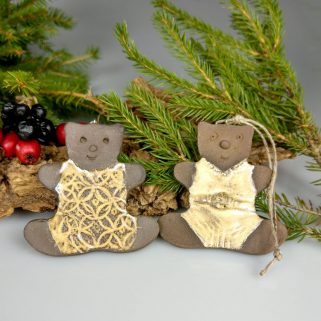 Zawieszki ceramiczne misie. Niepowtarzalny egzemplarz