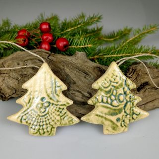 Ceramiczna ozdoba świąteczna