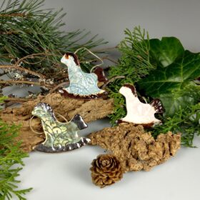 Zawieszki ceramiczne koniki. Niepowtarzalny egzemplarz