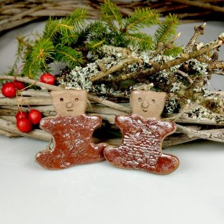 Ceramiczne misie na choinkę