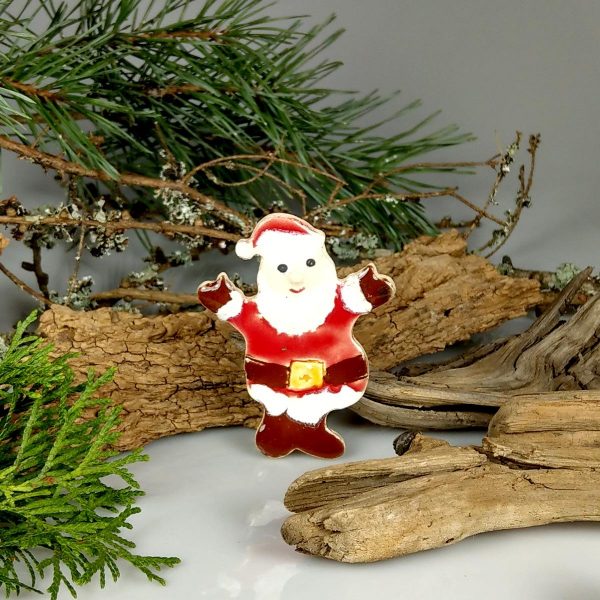 Mikołaj ceramiczny ozdoba choinkowa, oryginalna dekoracja