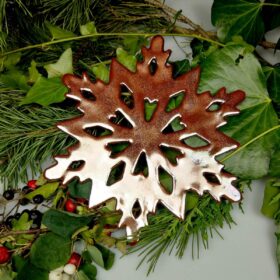 Ceramiczna gwiazda w kolorze miedzi