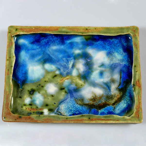 Patera ceramiczna - Błękitna Zatoka, ciekawa ozdoba domu