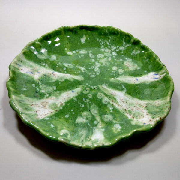 Zielona miska ceramiczna