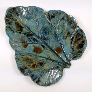 Paterka ceramiczna - Błękitny Liść, niepowtarzalny
