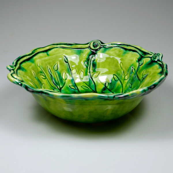 Dekoracyjna miseczka ceramiczna zielona