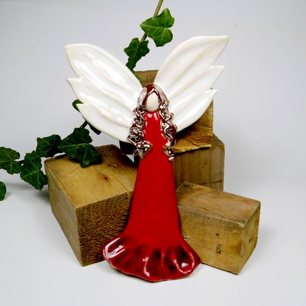 Anioł Opiekuńczy zawieszka ceramiczna prezent dla dziecka