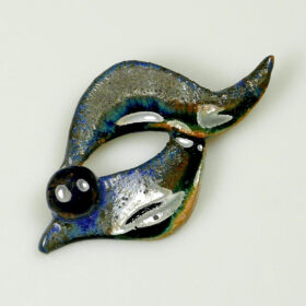 Broszka ceramiczna Fale Morskie