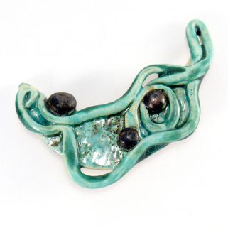 Broszka ceramiczna Fantazja