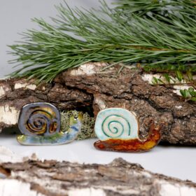 Ślimaki ceramiczne z magnesem
