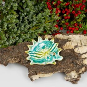 Jeżyk ceramiczny z dekoracją