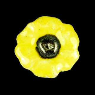 Mały żółty kwiatek broszka