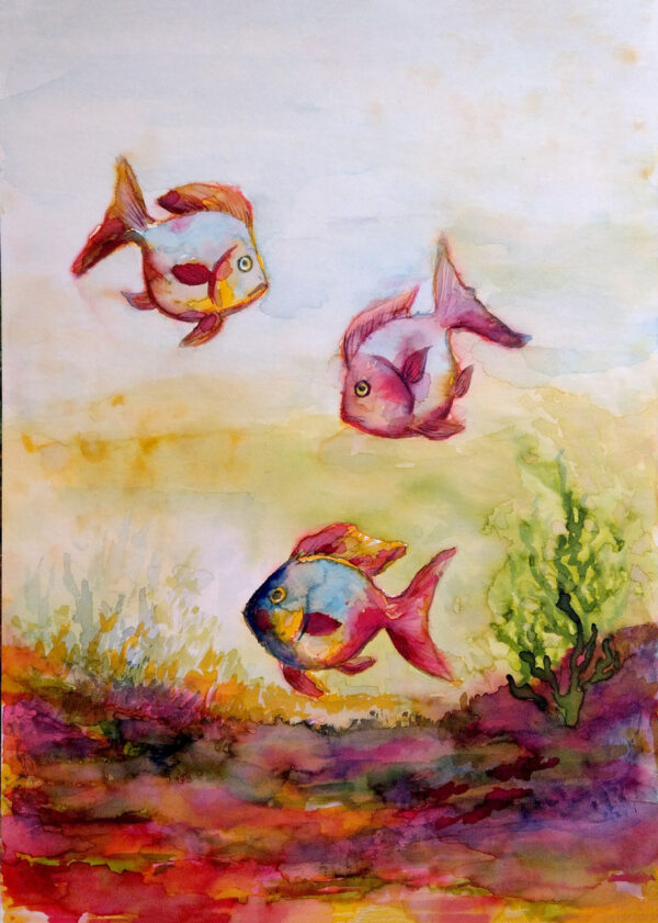 Obraz akrylowy rybki z pracowni Dora Decora