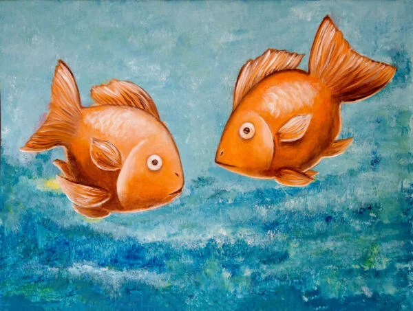 Obraz akrylowy z rybami