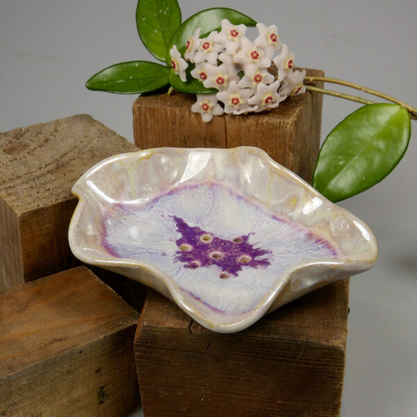 Mydelniczka ceramiczna Perłowa rękodzieło artystyczne