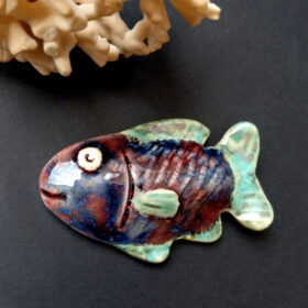 Rybka ceramiczna Uśmiechnięta