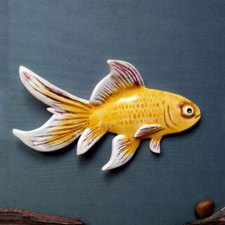 Ryba ceramiczna Złota Welonka