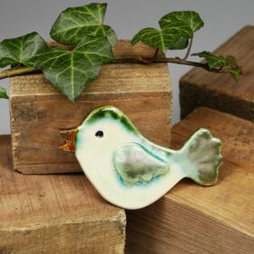 Ptaszek ceramiczny na lodówkę Wiosenny