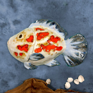 Ryba ceramiczna Niecierpliwa, rękodzieło artystyczne