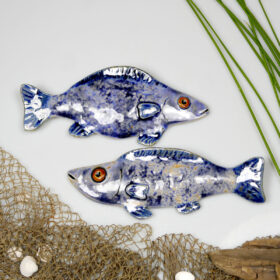 Rybki ceramiczne Gdyńskie Śledzie komplet zawieszek na ścianę