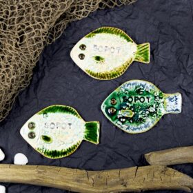 Dekoracja lodówki fląderka z Sopotu