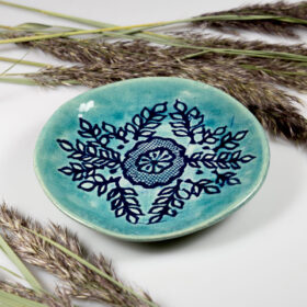 Talerzyk ceramiczny Kwiatowy Motyw