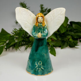 Aniołek Opiekuńczy figurka ceramiczna