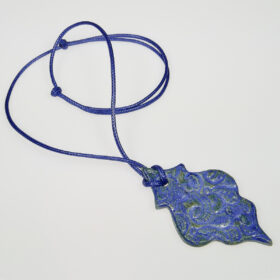 Wisior ceramiczny Fantazyjny Akwen biżuteria handmade